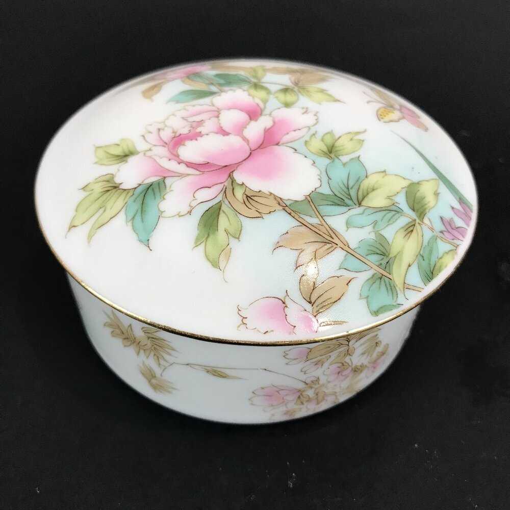 Shibata, Japan Porcelain hand painted Trinket box